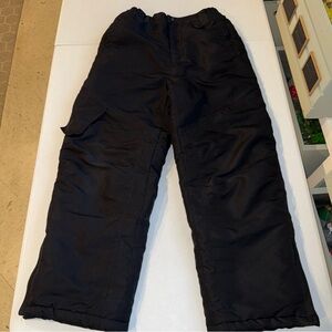 Athletec Unisex Youth Size Large 14-16 Black Snow Ski Pants Winter Sledding